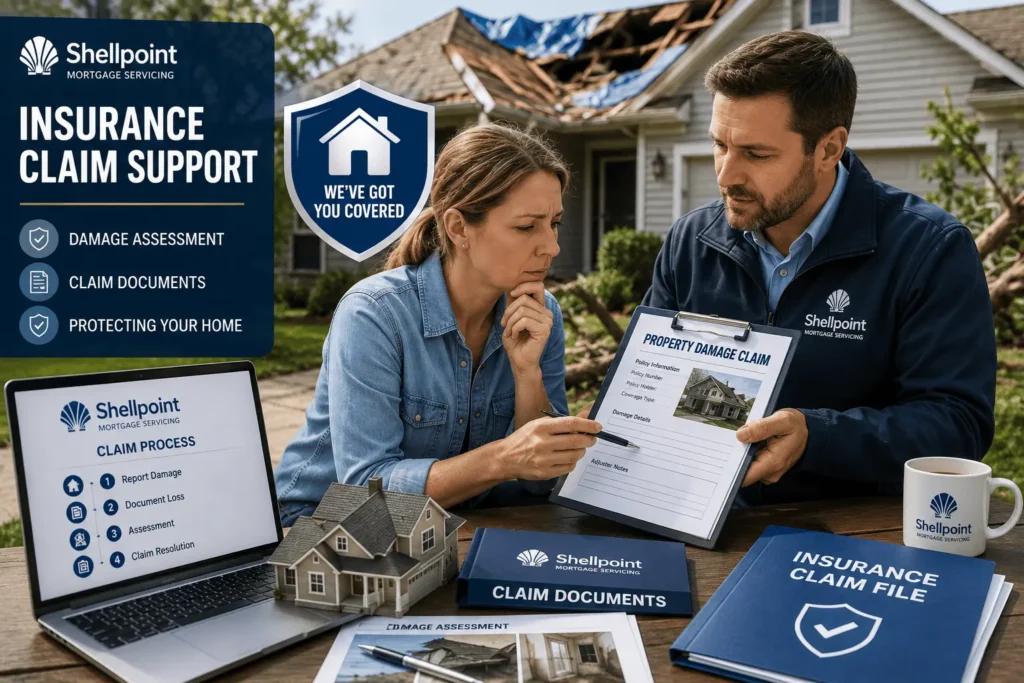 Shellpoint Mortgage Insurance Department loss claim process with damage inspection and claim documents