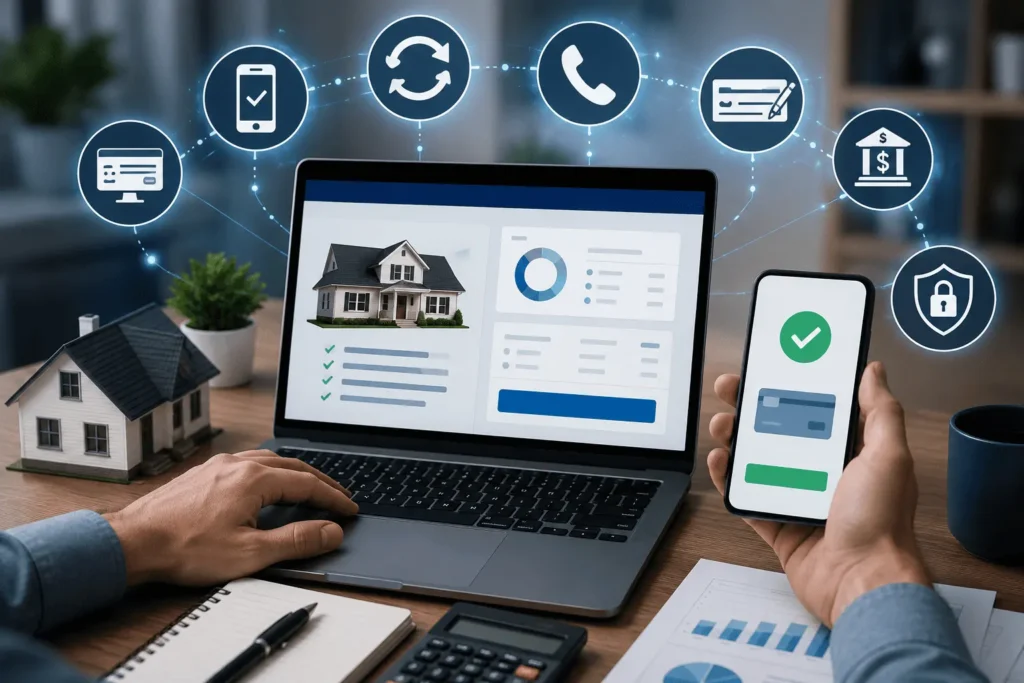Shellpoint Mortgage online payment dashboard with secure autopay, escrow tools, and mobile payment confirmation