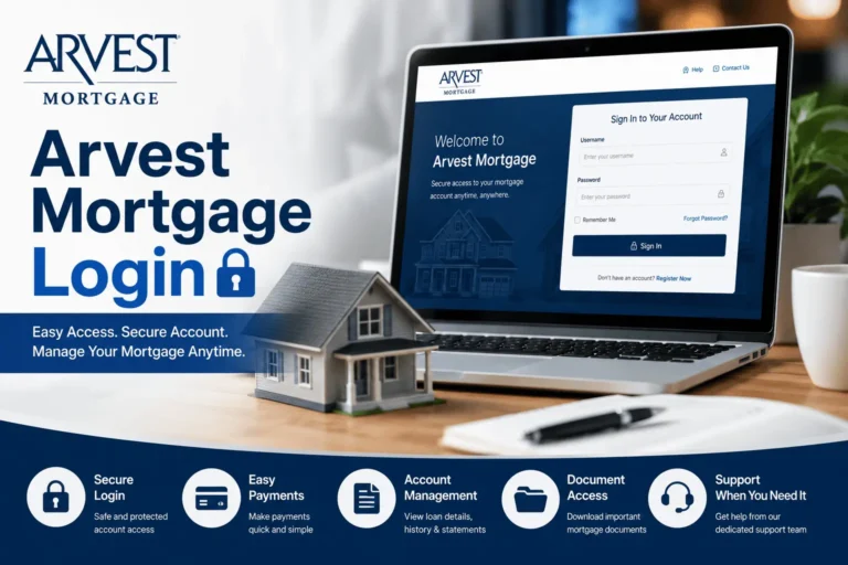 Arvest Mortgage Login guide featuring secure account access payment management and mortgage dashboard overview
