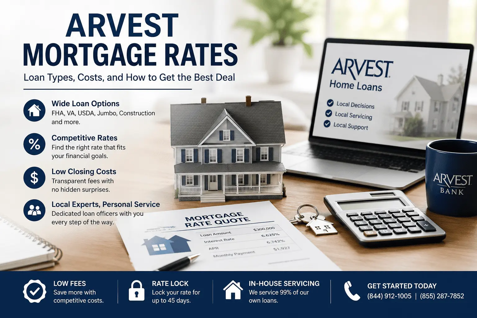 Arvest Mortgage Rates guide showing home loan options mortgage costs and rate comparison for homebuyers