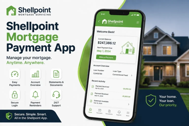 Shellpoint Mortgage Payment App guide showing secure mobile mortgage payments, account dashboard, and easy loan management.